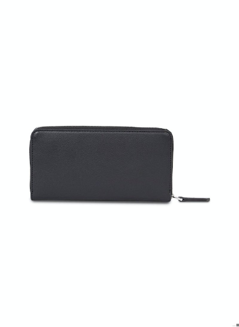 CALVIN KLEIN - Women's Large Zip Around Wallet, Black - Image 1