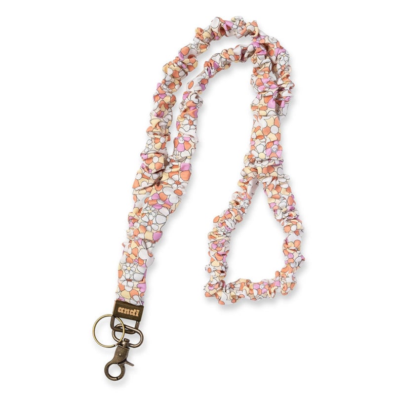 ANDI Neck Lanyard For Women - Scrunchie Cute Lanyard for Keys, Id Card Holder, Wallet - Aesthetic Long Lanyard (Peace & Love) - Image 1