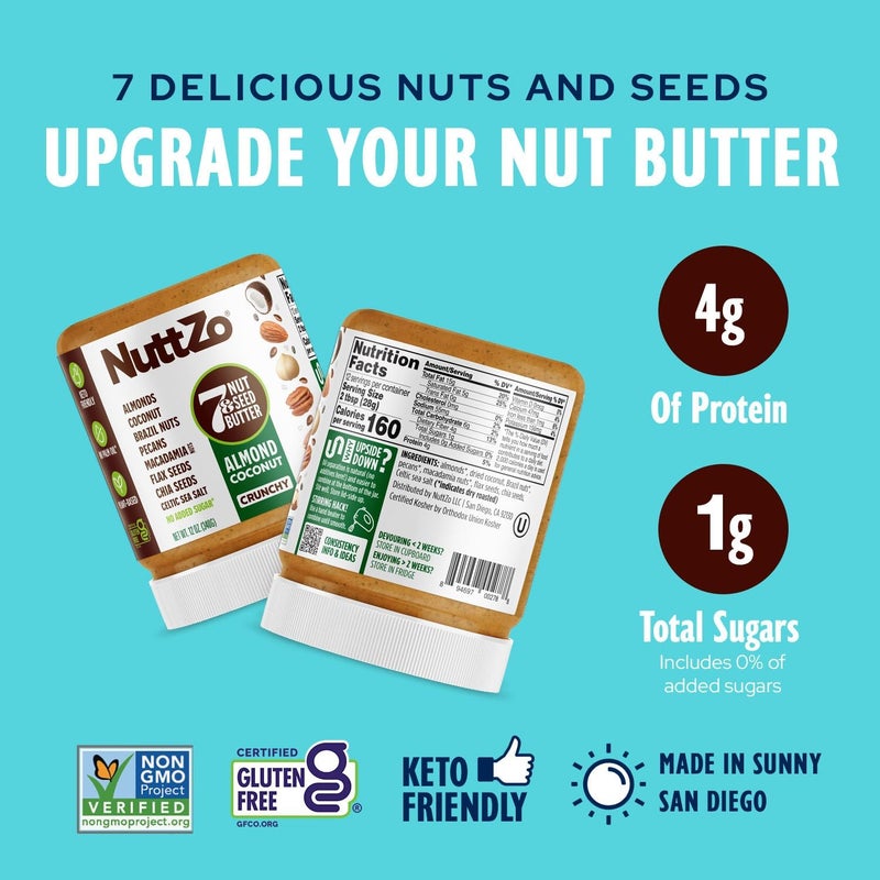 NuttZo Keto Nut Butter - 7 Nuts & Seeds Blend - Image 4