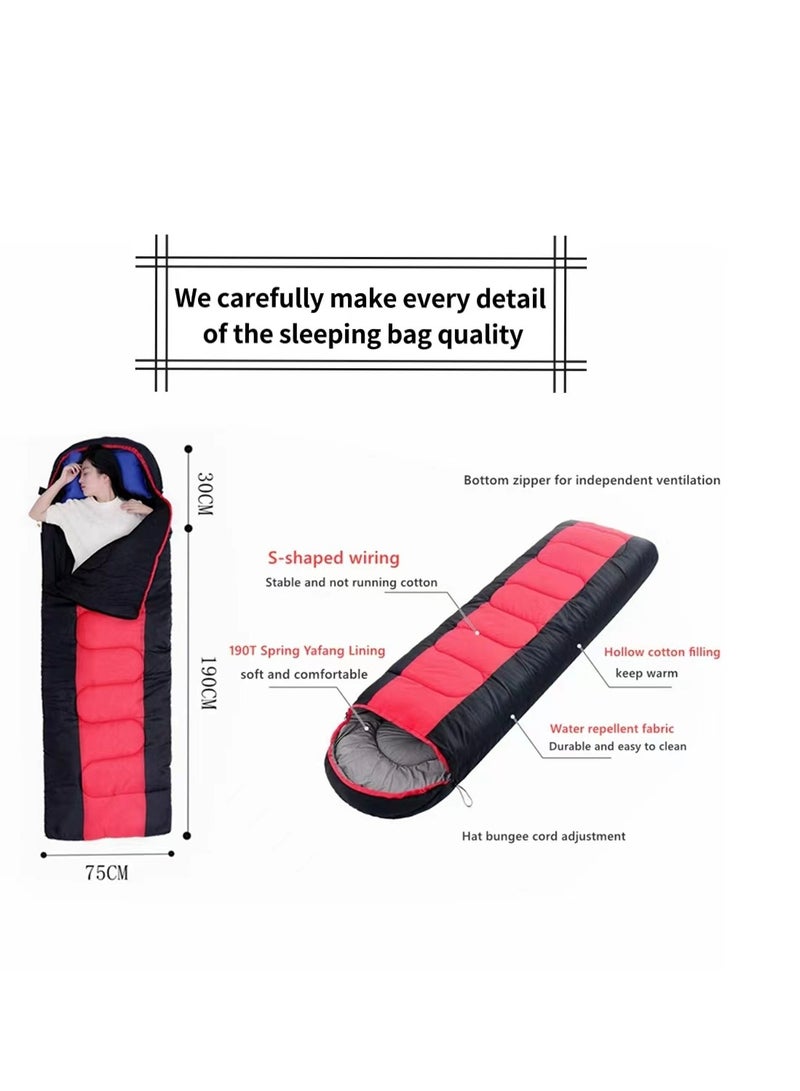 Generic COOLBABY Widened Sleeping Bag - Lightweight Waterproof Warm Adult Camping Sleeping Bag with Compression Bag, Backpack Sleeping Bag for Outdoor Camping, Hiking and Traveling - Image 4