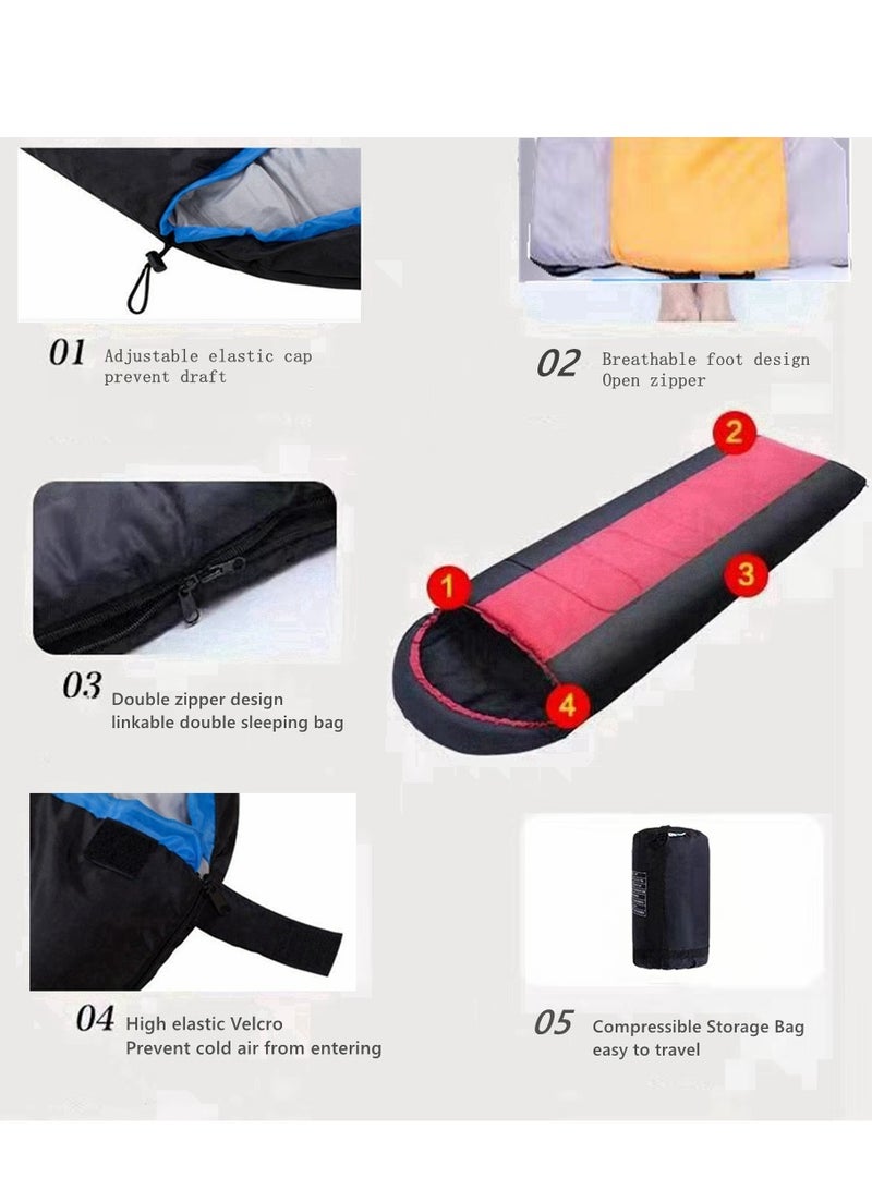 Generic COOLBABY Widened Sleeping Bag - Lightweight Waterproof Warm Adult Camping Sleeping Bag with Compression Bag, Backpack Sleeping Bag for Outdoor Camping, Hiking and Traveling - Image 3