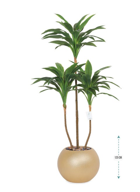 Artificial tree simulating natural shape and texture with 3 branches 120 cm