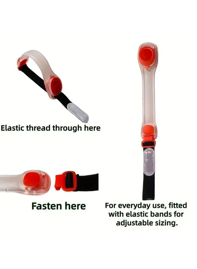 Red Outdoor Sports Running Lamp 2 Modes LED Light for Night Hiking Cycling Arm Ankle Strap - Image 4