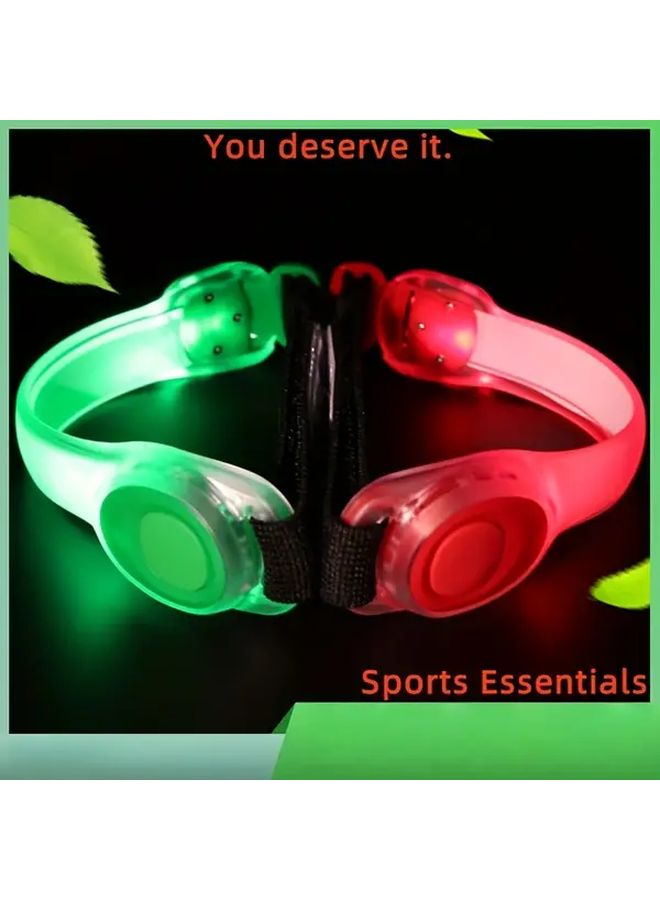 Red Outdoor Sports Running Lamp 2 Modes LED Light for Night Hiking Cycling Arm Ankle Strap - Image 3