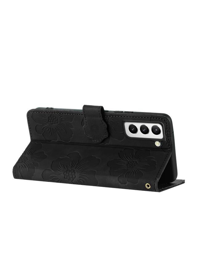 اس-توب جراب لهاتف Samsung Galaxy S22 5G، جراب هاتف جلدي بنقشة زهور - Image 5