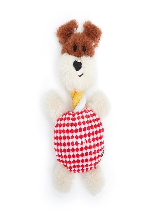 Tagi. Haha Popcorn Pet Sound Paper Grinding Teeth Plush Dog Unstuffing Plush Toy (Berry Giraffe) - Image 1
