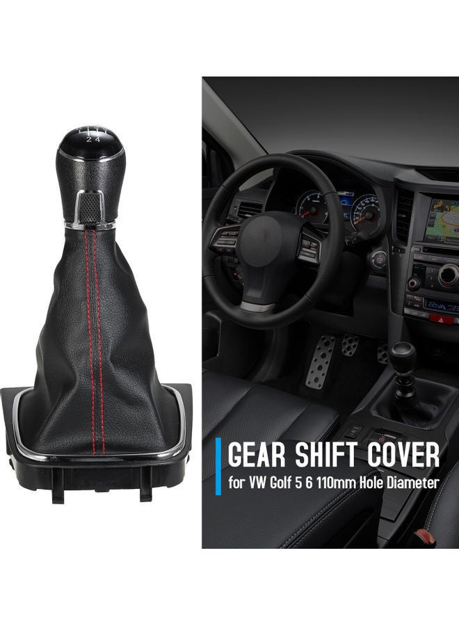 NIBEMINENT 5 Speed Gear Knob Shift Stick Gaiter Cover - Image 4