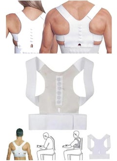 EasyLife Magnetic Back Brace Posture Corrector Lumbar Support Belt Improves Posture Size: XXL  - Image 1