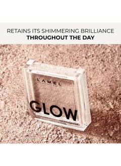 LAMEL Glow Highlighter: Face Make Up & Contour Palette In Deep Vibrant Colors Natural Shimmer Compact Size & Perfect For Travel Cruelty Free 3.8Gr/0.13 Oz 401 (Luna)  - Image 5