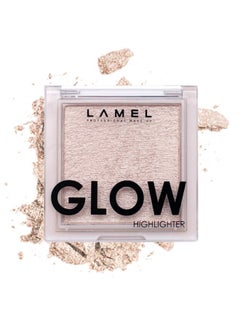 LAMEL Glow Highlighter: Face Make Up & Contour Palette In Deep Vibrant Colors Natural Shimmer Compact Size & Perfect For Travel Cruelty Free 3.8Gr/0.13 Oz 401 (Luna)  - Image 2