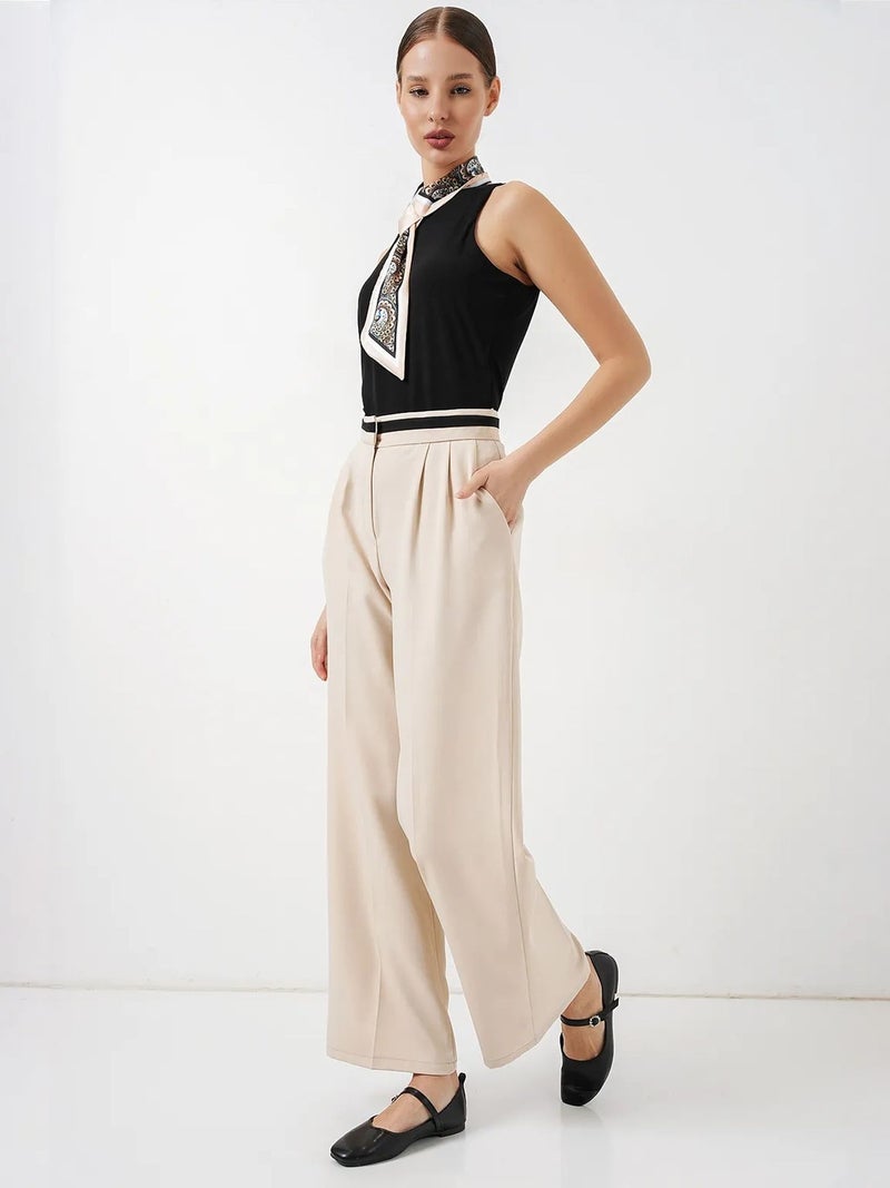 BIG DART BDART High Waist Wide Leg Trousers with Pockets - Image 3