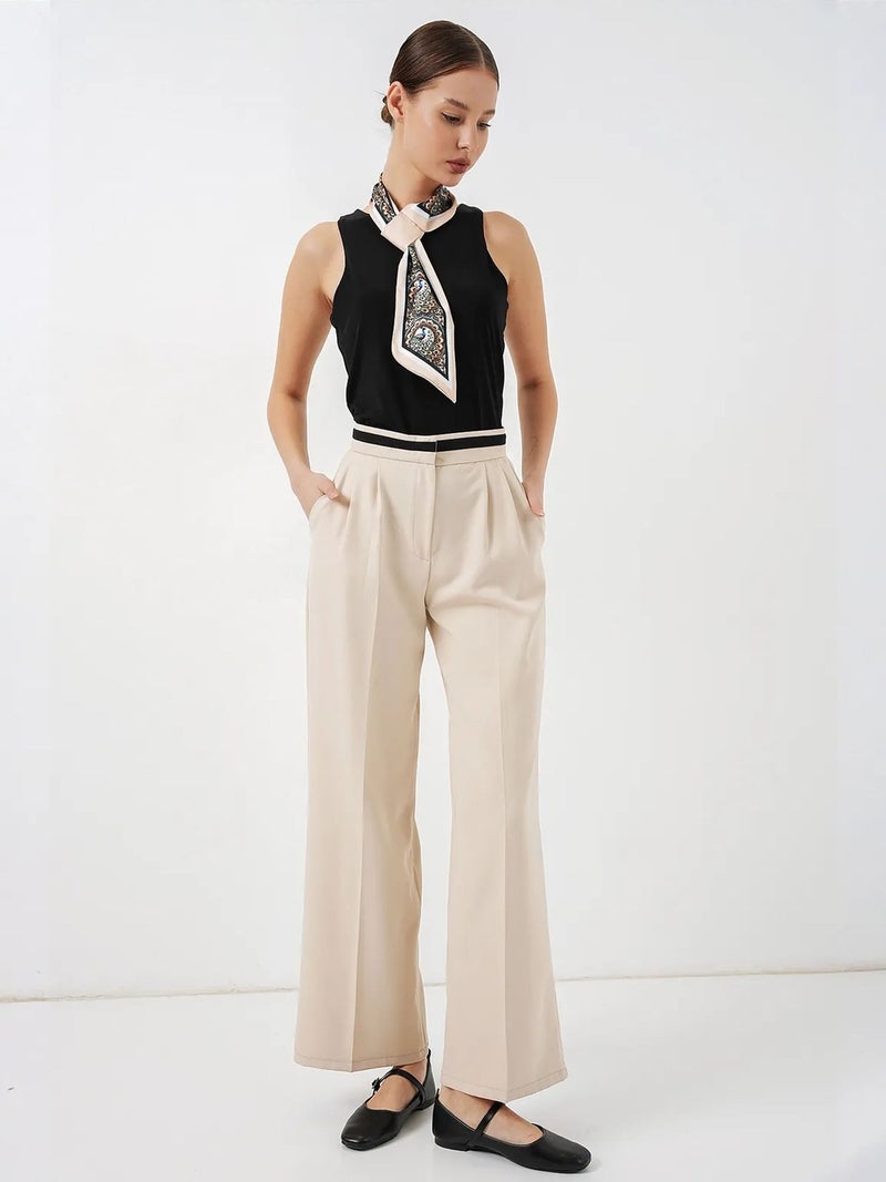 BIG DART BDART High Waist Wide Leg Trousers with Pockets - Image 1