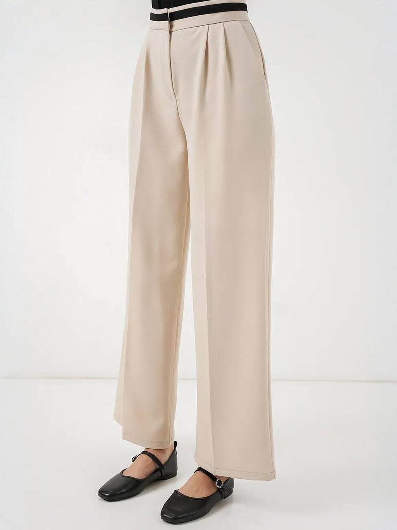 BIG DART BDART High Waist Wide Leg Trousers with Pockets - Image 4