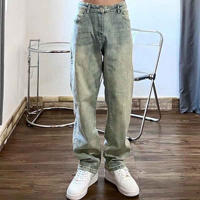 Unisex Casual Daily Denim Jeans - Image 1