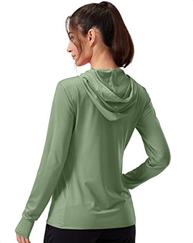 Soothfeel Women's UPF 50+ Sun Protection Hoodie Jacket Lightweight Long Sleeve Sun Shirt for Women with Pocket Hiking Outdoor - Image 2