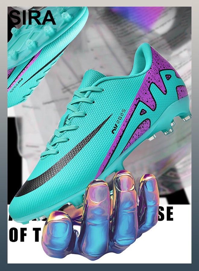 SIRA Men's Soccer Cleats - Green Football Shoes with TPU Long Studs | Breathable Mesh | Anti-Slip & Shock Absorption | For Training & Matches (FG/AG Compatible) - Image 5