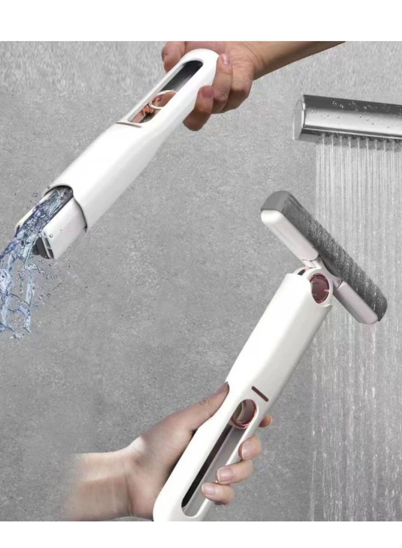 Yuwell Portable Squeeze Mini Mop Foldable Sponge Wet Hand Wash Free Multifunctional Cleaning Mop Suitable For Table Kitchen Window Desktop Car Glass Mirror Absorbent Cotton - Image 4