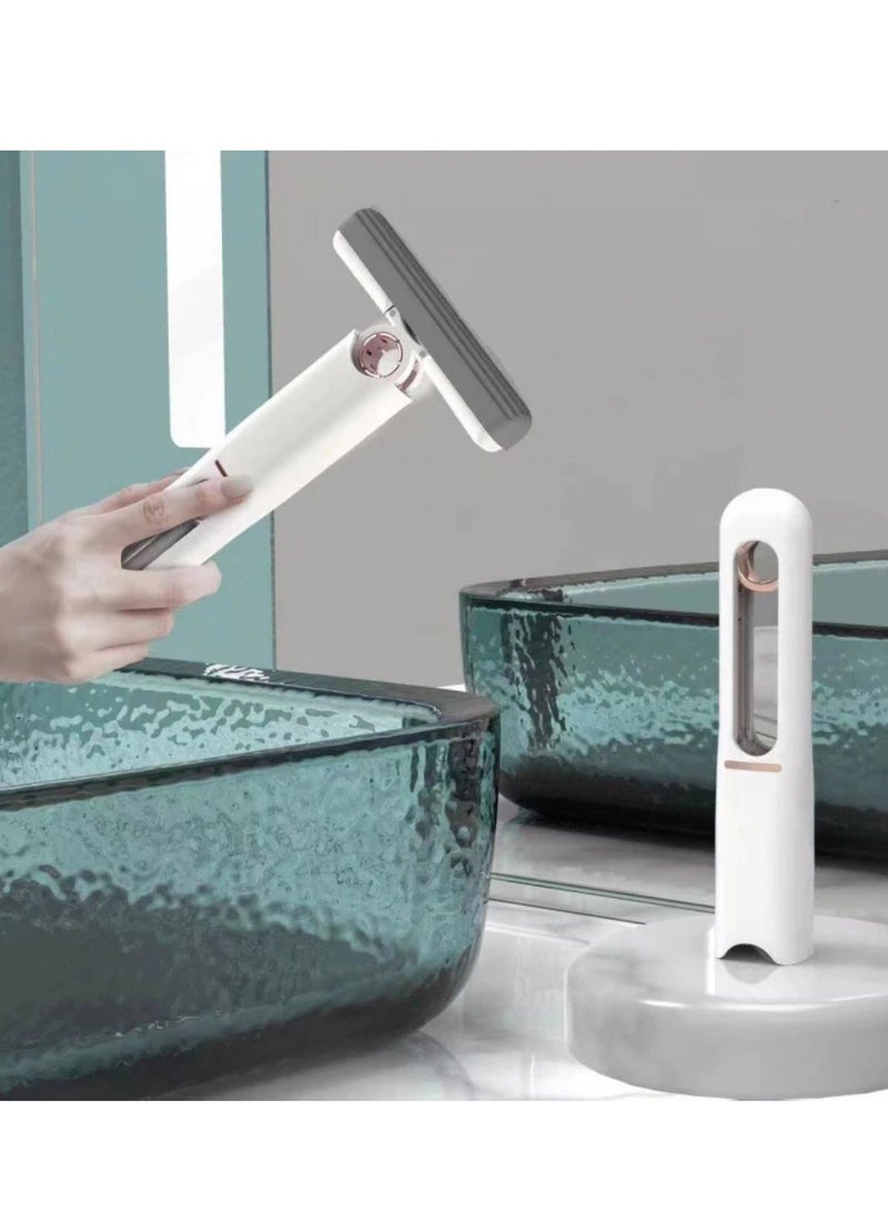 Yuwell Portable Squeeze Mini Mop Foldable Sponge Wet Hand Wash Free Multifunctional Cleaning Mop Suitable For Table Kitchen Window Desktop Car Glass Mirror Absorbent Cotton - Image 5