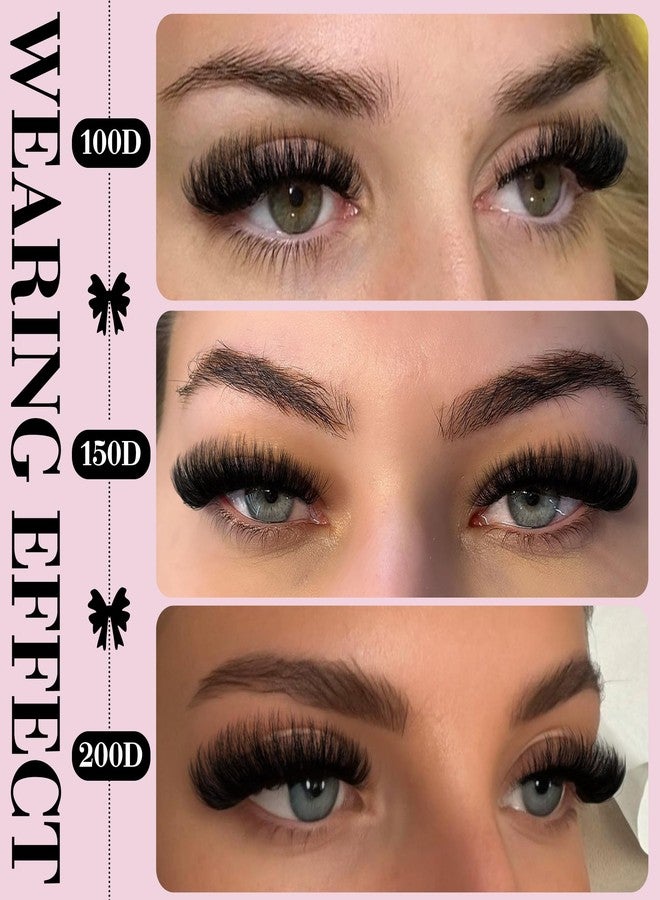 Goddvenus Fluffy Cluster Lashes Individual Eyelashes 300pcs Volume Russian Lash Clusters Wispy Lashes Individual Cluster Eyelashes D Curl Lash Extensions for DIY at Home - Image 5
