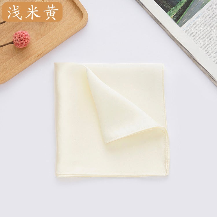 Supply Silk Handkerchief Suit Pocket Towel 100 Mulberry Silk Small Handkerchief Multi-Color Optional - Image 1