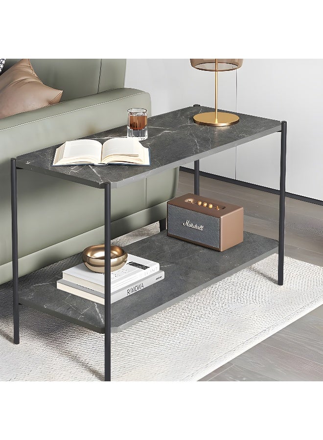 Home Box طاولة جانبية طويلة موفو لولا باللون الأسود - Image 1