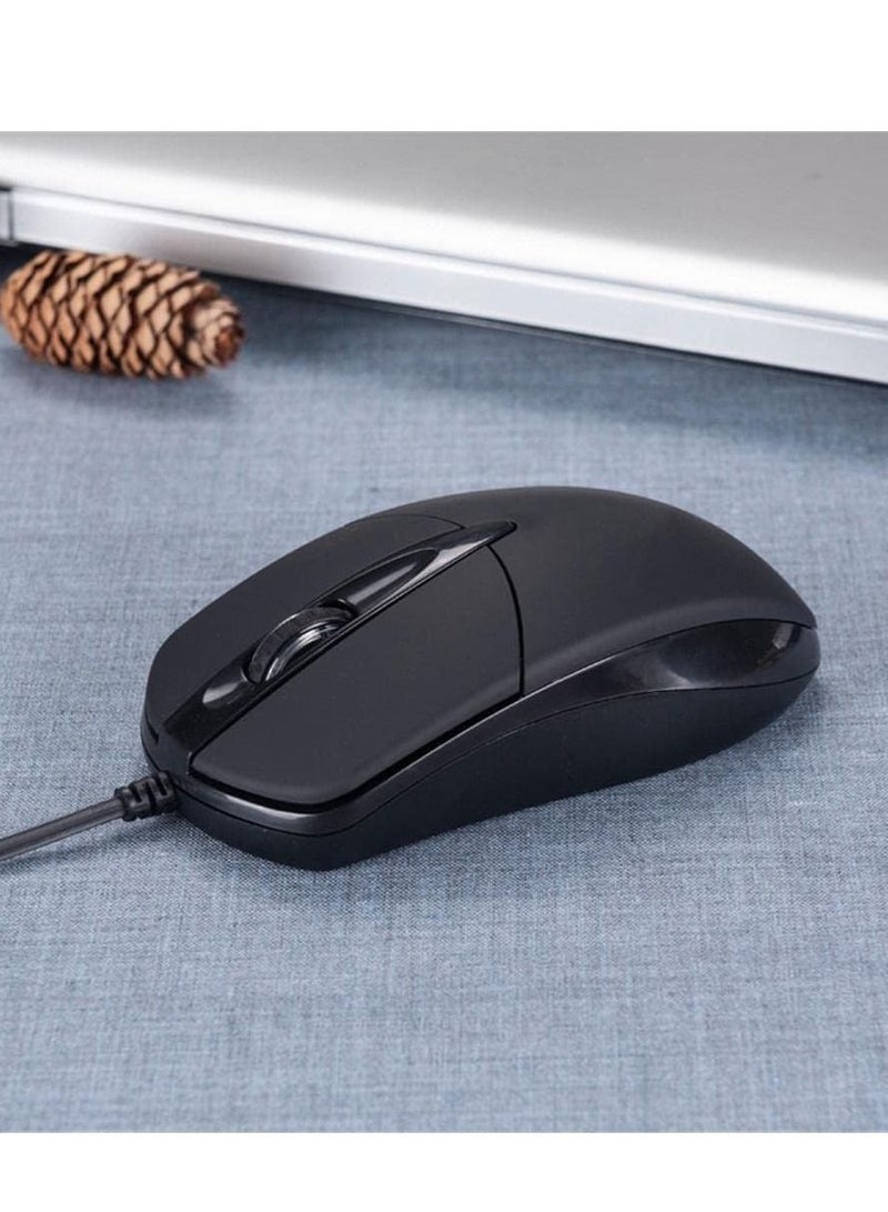 Set of 3 travel mouse pads, black color, small, slim, simple, smooth, for USB or wireless mouse, office, home, school, desktop computer desk, laptop, 7 x 8 inches.  - Image 3