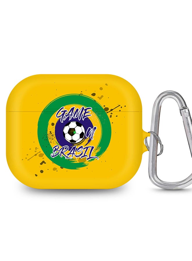 Stylizedd StylePods Case for Airpods 3rd Gen Case With Anti-Lost Keychain - Game on Brazil - Image 1