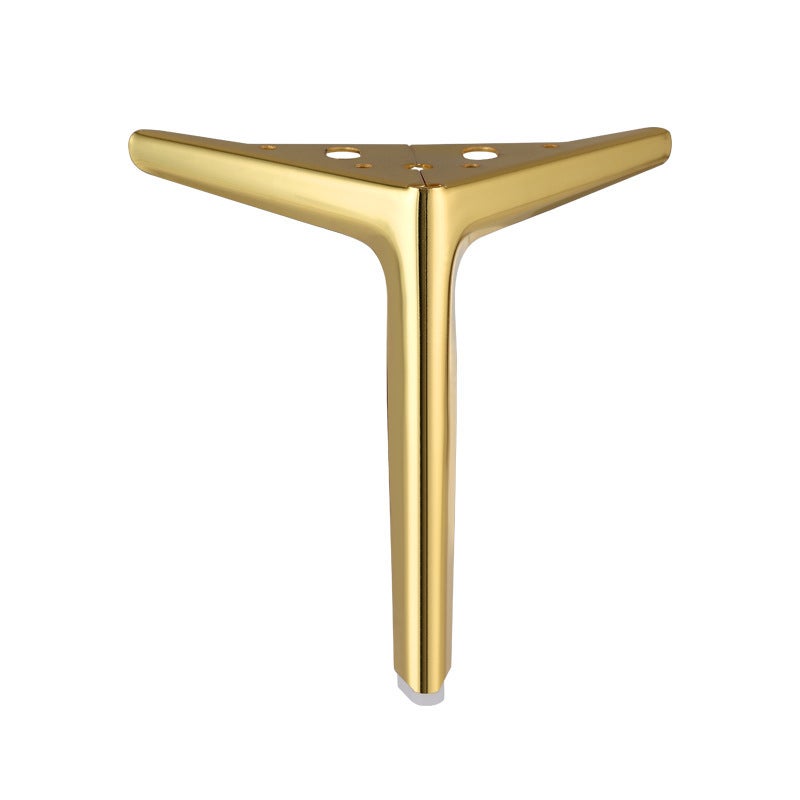 Metal Furniture Legs: 4 Pack Gold Thickened Iron Heavy-Duty Structural Support - Universal Replacement Legs With Clean Right-Angle Design For Sofa Table Cabinet Furniture Restoration