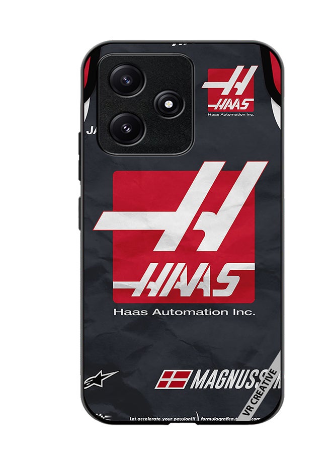 VR CREATIVE Protective Case Cover For Xiaomi Poco M6 Pro 5G Haas Logo Formula 1 Design Multicolour - Image 1