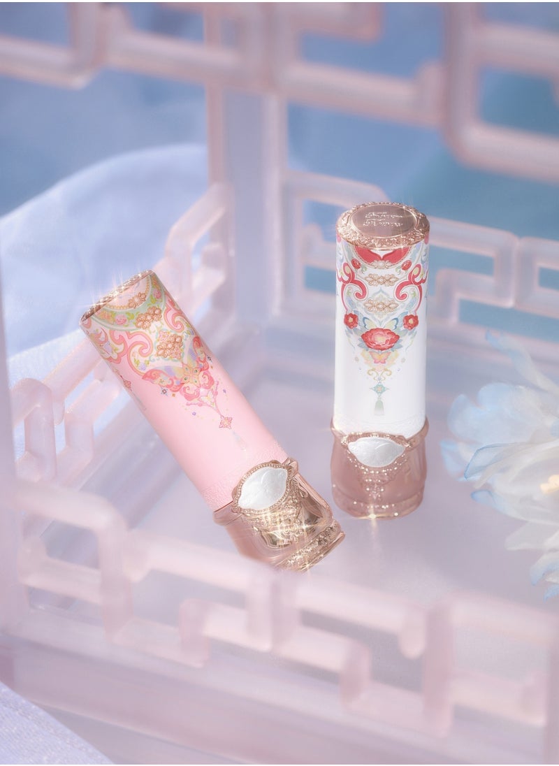 Flower Knows - Butterfly Cloud Collar Collection Glossy Lipstick Non-sticky Highly Pigmented Long-lasting Hydration Shiny Lipgloss - C05 Peach Blossom - Image 1