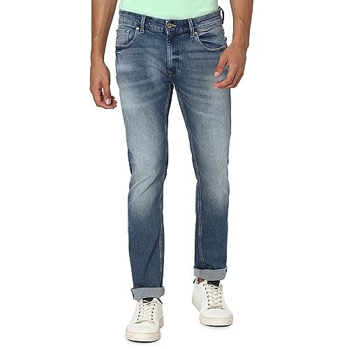 Spykar Men's Rover Regular Fit Mid-Rise Casual Jeans Light Blue - Image 1