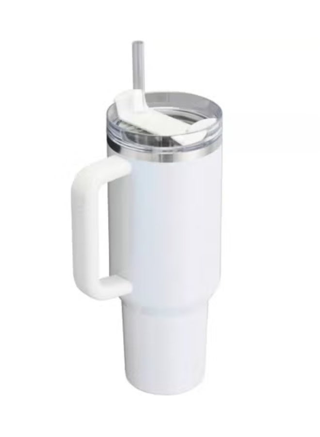 Stanley Stanley cup H2.0 Stainless Steel with Lid and Straw for Water Iced Tea,Coffee and Smoothie ,Pearl,40 oz  - Image 2