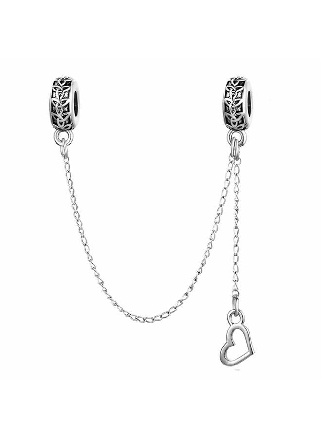 Women Girls Celtic Knot Mama Bear Heart Dog Paw Safety Chain Charm Beads for Mom Daughter Sister Grandma Birthday Gifts fits Charms Bracelets, metal, copper,