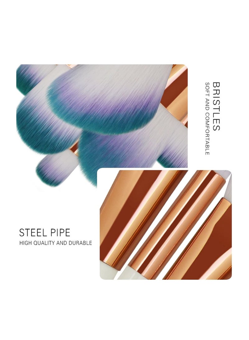 Arabest مجموعة فرش المكياج المكونة من 20 قطعة من كريم الأساس وخافي العيوب وظلال العيون والوجه والشفاه (وردي ذهبي) - Image 3