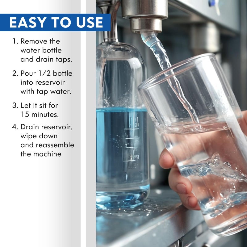 Yadool Water Cooler Cleaning Kit,Water Dispenser Cleaning,Water Dispenser Cleaner for Bottom or Top Loading Water Cooler Cleaner and More Models,Virtually Every Style Is Covered Ice Makers (5.07Fl Oz) - Image 5