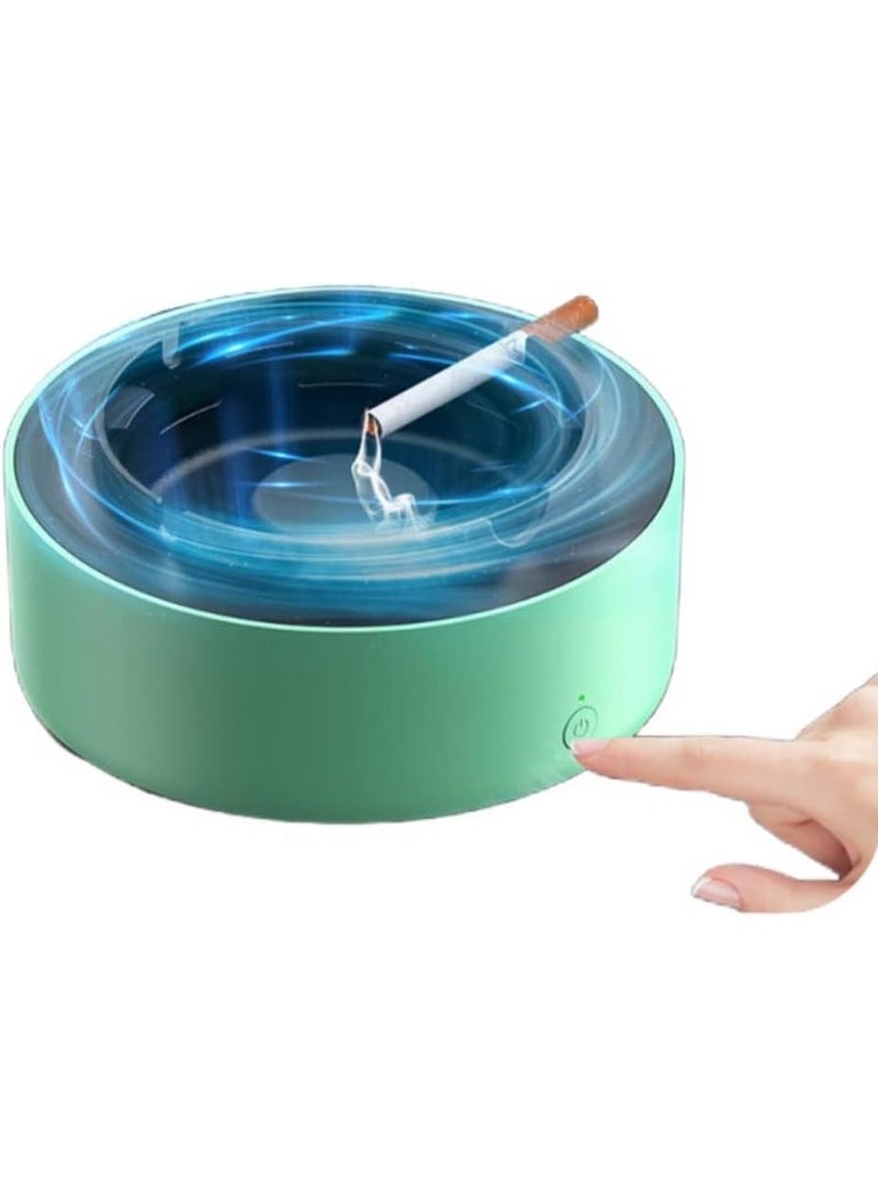 JAJEEK 2-in-1 Smokeless Ashtray with Air Purifier Filter, Multifunction Cigarette Ash Tray for Indoor and Car Use, Odor Reduction Design, Easy Clean, Multi-Colour - Image 1