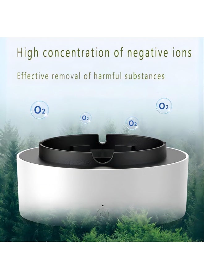 JAJEEK 2-in-1 Smokeless Ashtray with Air Purifier Filter, Multifunction Cigarette Ash Tray for Indoor and Car Use, Odor Reduction Design, Easy Clean, Multi-Colour - Image 4