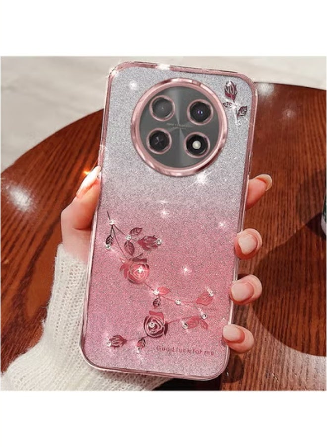 Glitter case for Huawei Honor X9C inch, shiny shiny shockproof phone case with ring, cute shiny for ladies and girls - Image 2