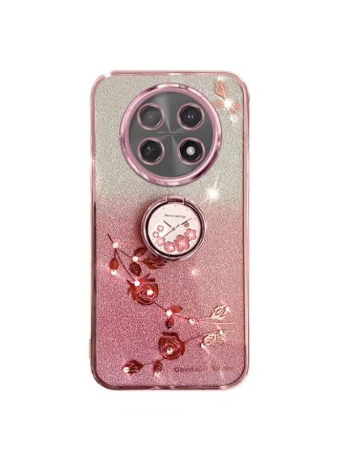 Glitter case for Huawei Honor X9C inch, shiny shiny shockproof phone case with ring, cute shiny for ladies and girls - Image 1