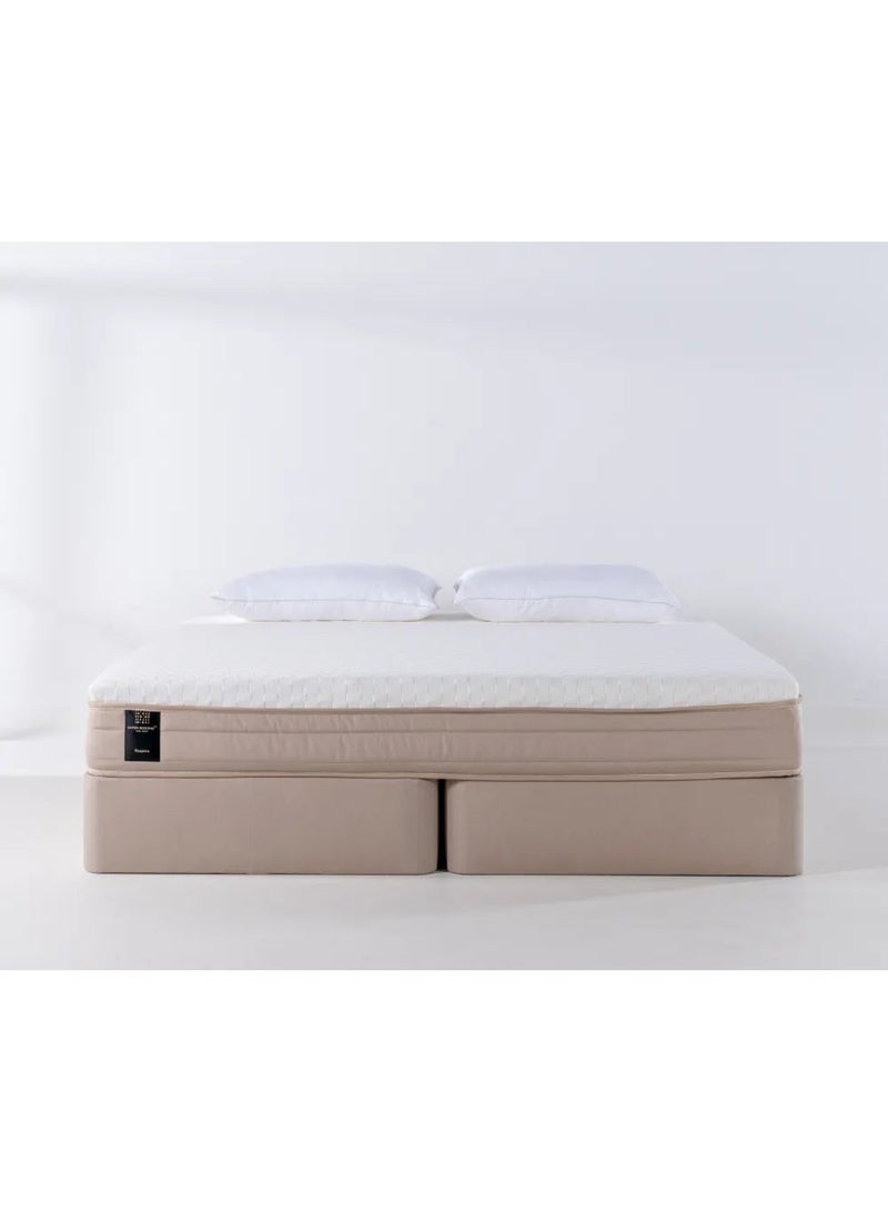 SAPSA BEDDING Respiro Super King Mattress 180x200 Breathable Tight Top with Latex Coir Natural White - Image 2