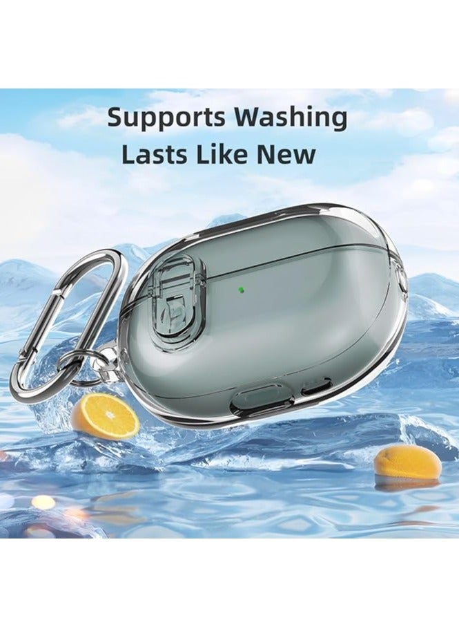 Transparent Durable Protection Case For Huawei Freebuds pro 4 Anti-Fall Clear Cover With Hook - Image 4