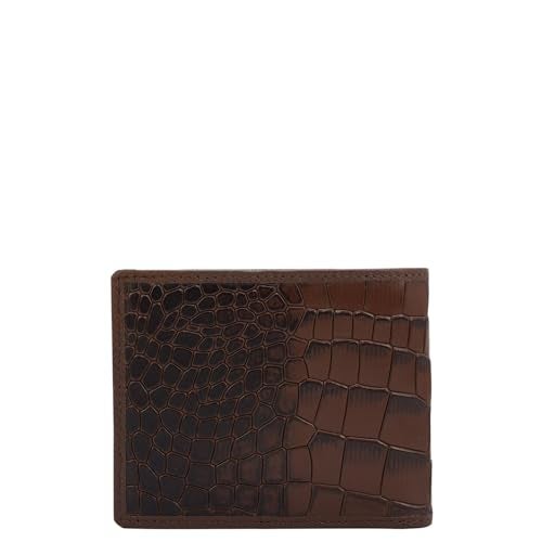 Da Milano RFID Protected Leather Wallet for Men with Card Slot - Brown - Image 5