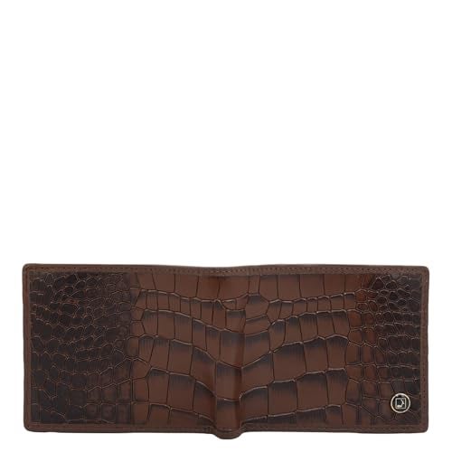 Da Milano RFID Protected Leather Wallet for Men with Card Slot - Brown - Image 4