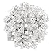 Strictly Briks Classic Bricks Starter Kit Creative Building Blocks Set Stackable White 2x4 Kids Blocks Compatible with Major Brick Brands 96 Pieces White - Image 2