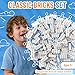 Strictly Briks Classic Bricks Starter Kit Creative Building Blocks Set Stackable White 2x4 Kids Blocks Compatible with Major Brick Brands 96 Pieces White - Image 3