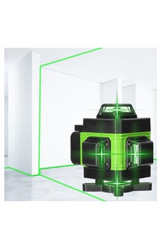 Kiboule متعددة الوظائف 4D 16 خطوط مستوى الليزر 3¬∞ آلة التسوية الذاتية USB أداة تسوية بطارية ليثيوم قابلة للشحن مع خطوط إمالة أفقية عمودية  - Image 2