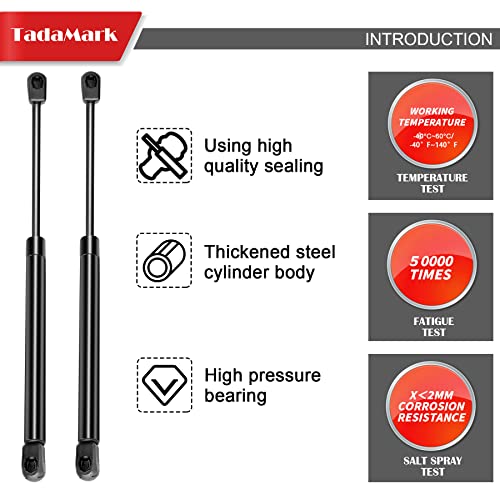 TadaMark C16-02622 GSNI-5200-30 17 Inch 28lbs/127N Gas Strut 17.5" Gas Spring Shock Lift Support for Leer Camper Shell Snugtop Rear Window Truck Cap Topper Canopy, 2 PCS - Image 5