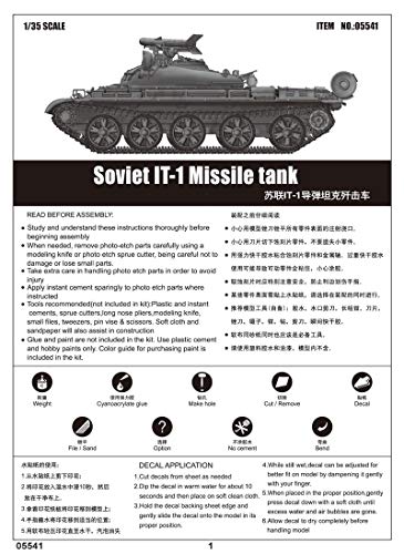 Trumpeter 1/35 Soviet IT1 Missile Tank Model Kit - Image 4