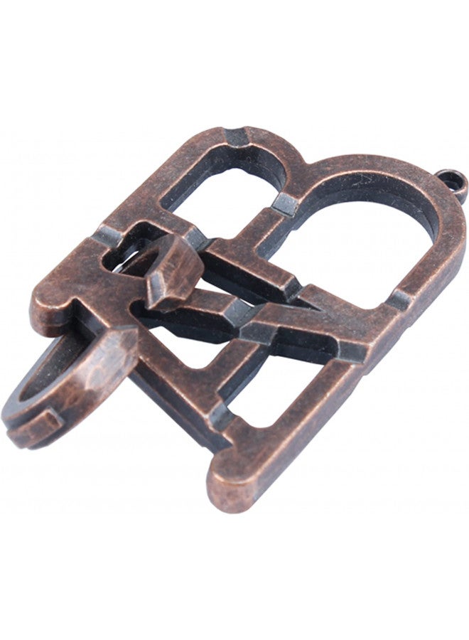 SHUYUE ABC Metal Puzzle Lock IQ Test Mind Game Toys Brain Teaser Metal Puzzles Magic Trick Toy Metal IQ Puzzle for Kids and Adults