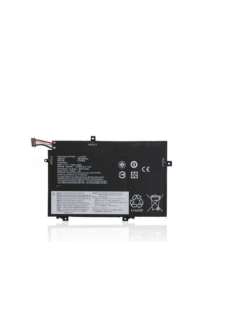 Terabyte بطارية لابتوب L17L3P52 01AV463 لجهاز Lenovo ThinkPad L480 L490 L580 L590 L14 الجيل 1 الجيل 2 L15 الجيل 1 الجيل 2 سلسلة L17C3P52 01AV466 L17M3P53 SB10K976 10 SB10 0K97611 01AV464 L17M3P54 01AV465 11.1V - Image 1